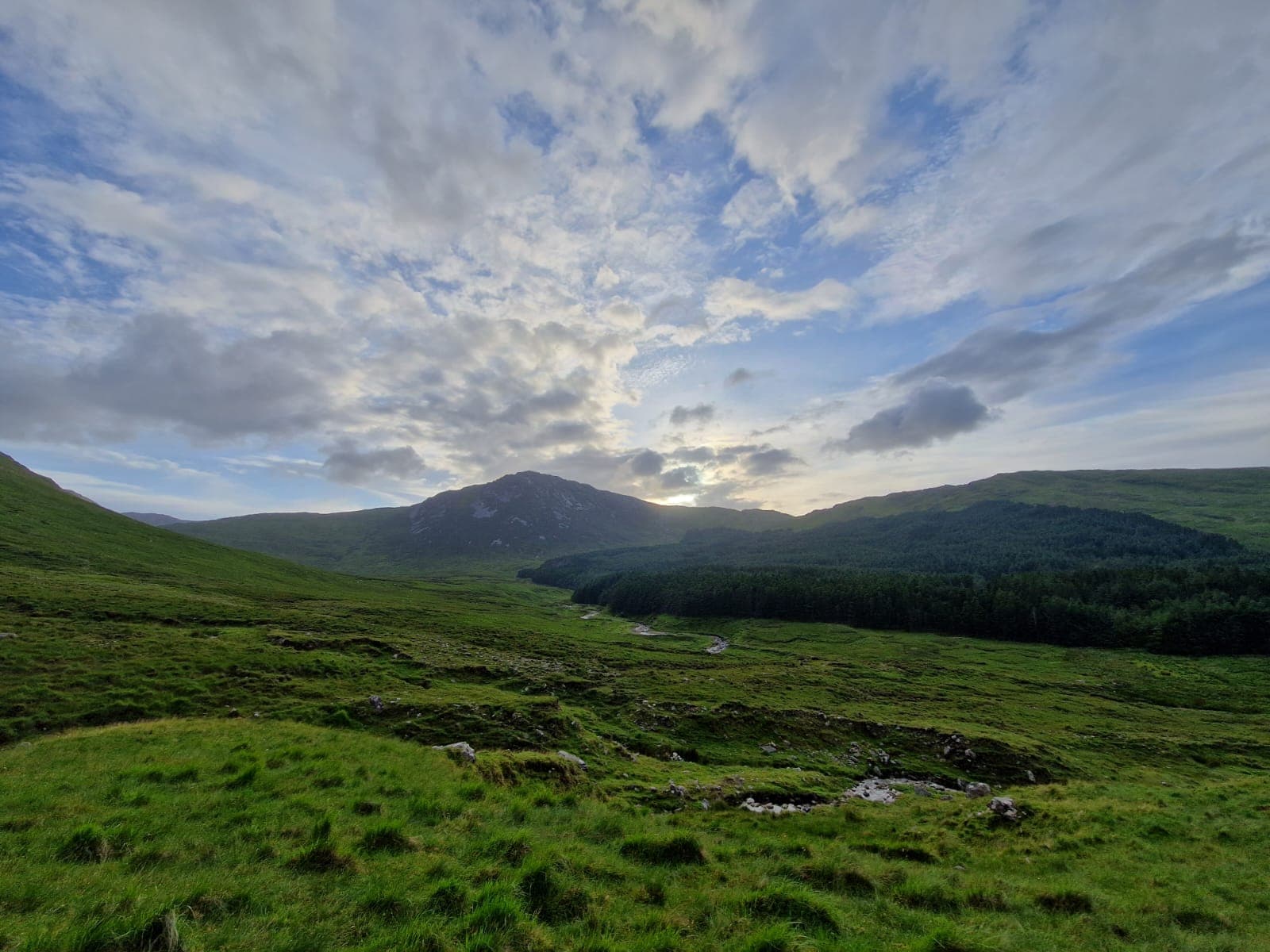 A mountain valley in the West of Ireland